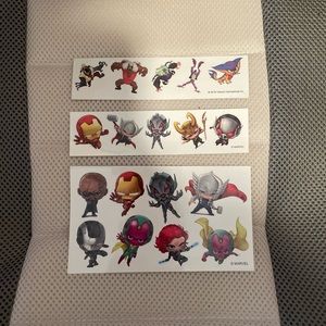 Temporary marvel tattoos (SOLD TOGETHER)
